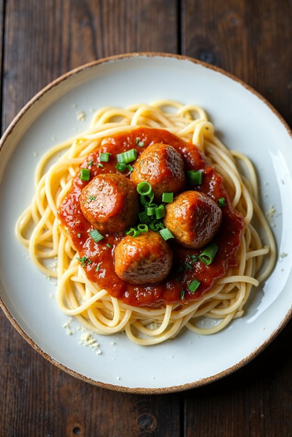 asian inspired spaghetti dish