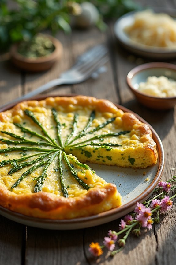 asparagus pasta frittata recipe