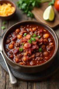 bacon and beef chili
