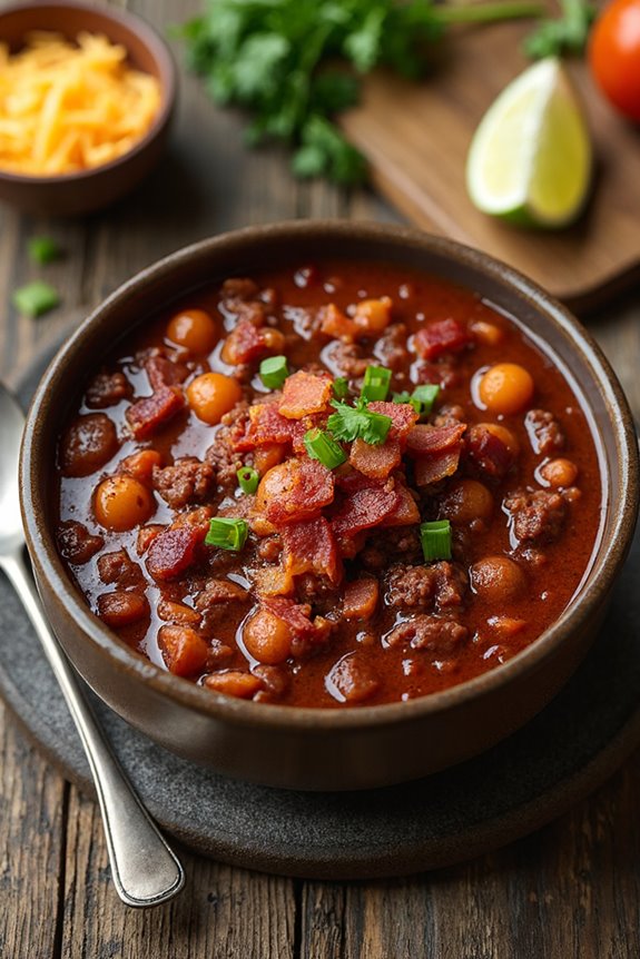 bacon and beef chili