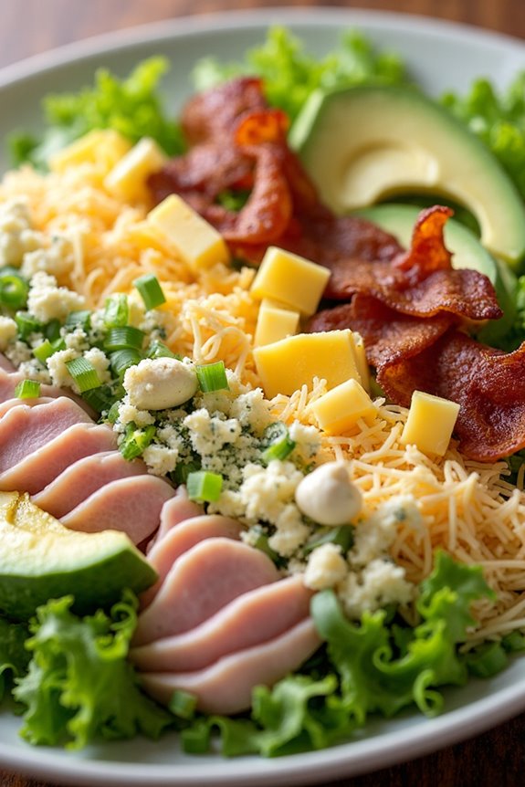classic cobb salad preparation