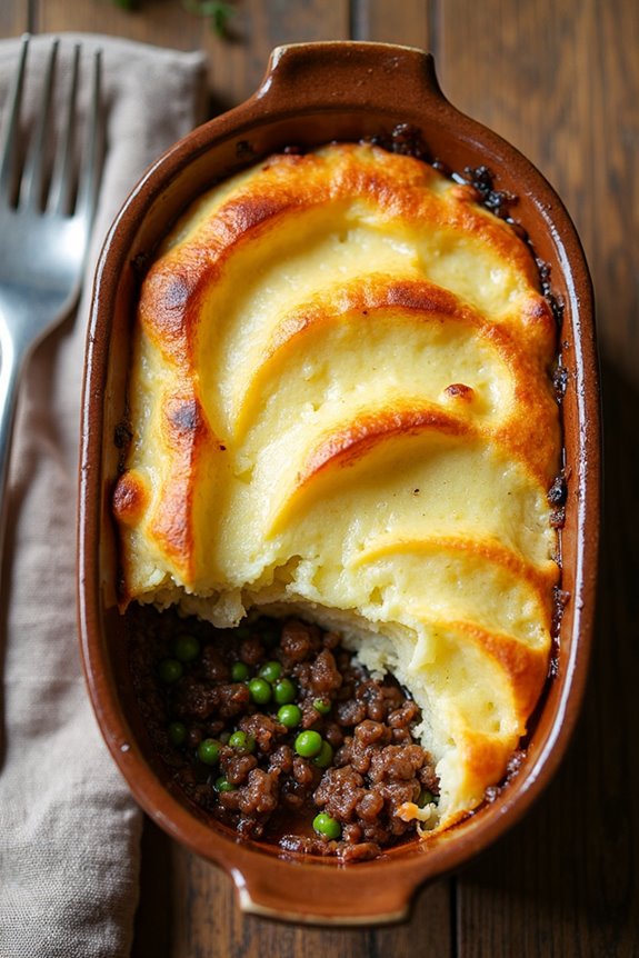comforting british cottage pie