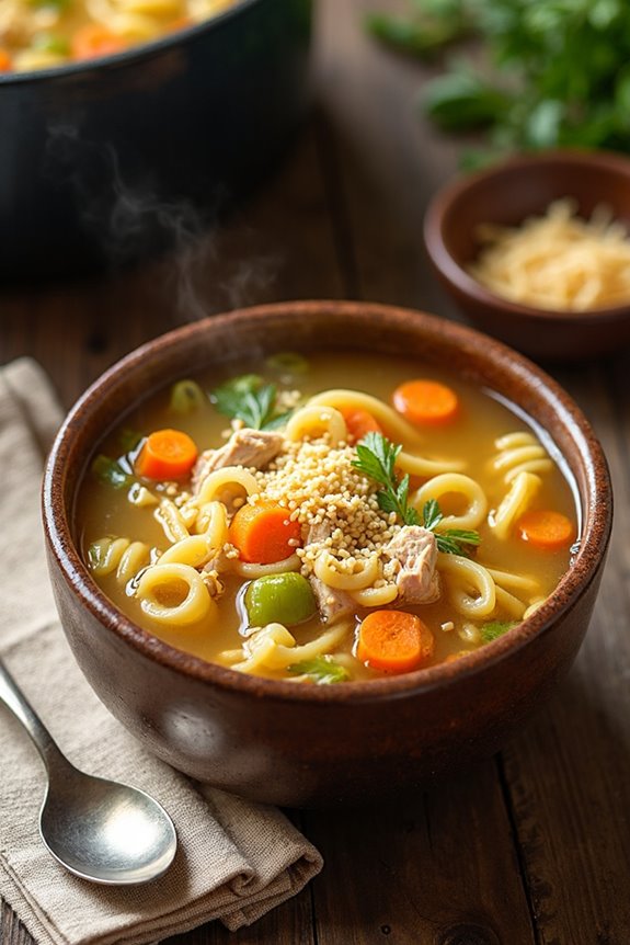 comforting homemade chicken soup