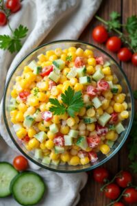 corn salad with creamy dressing