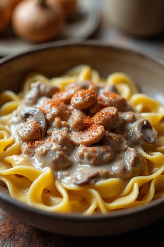 cozy beef stroganoff recipe
