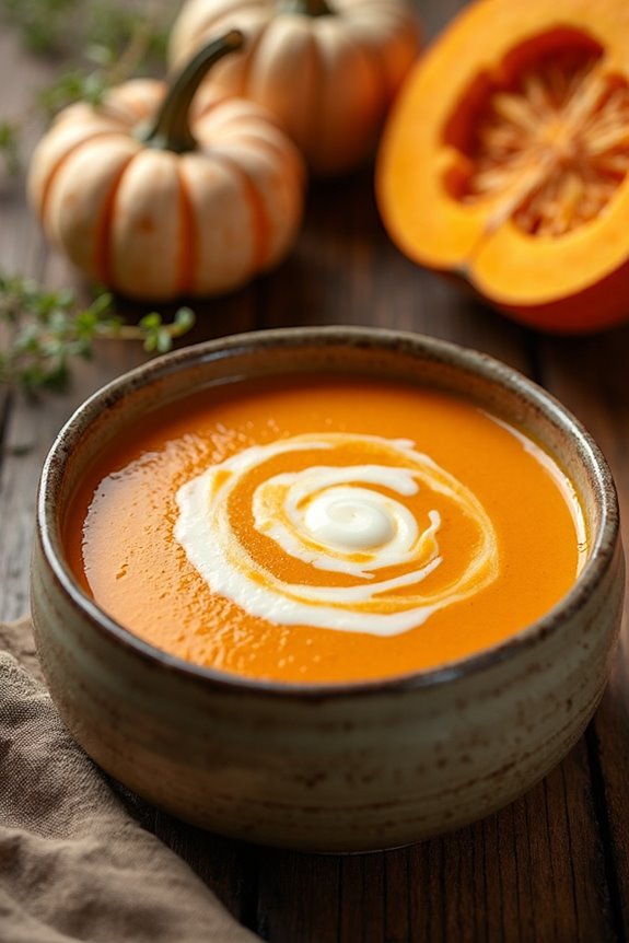 cozy homemade pumpkin soup