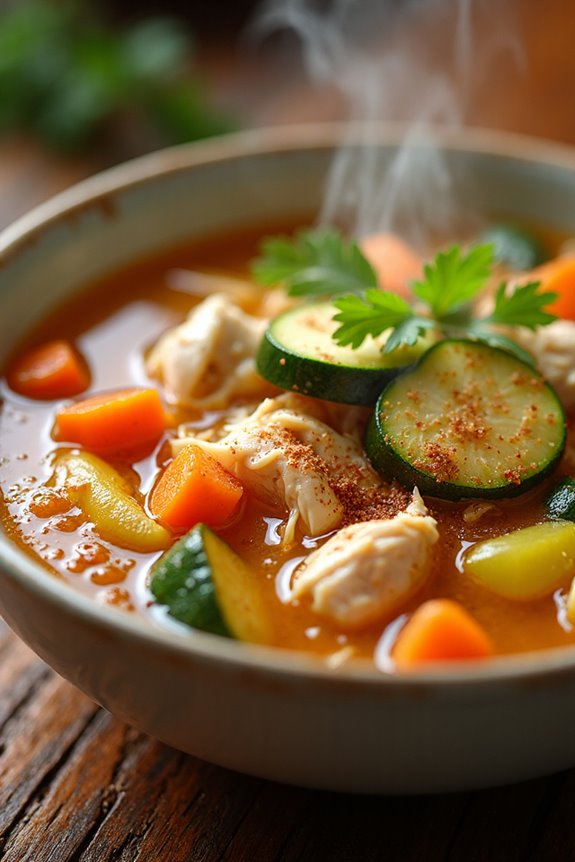 cozy mexican chicken soup