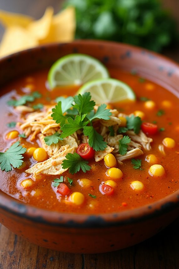 cozy mexican chicken soup