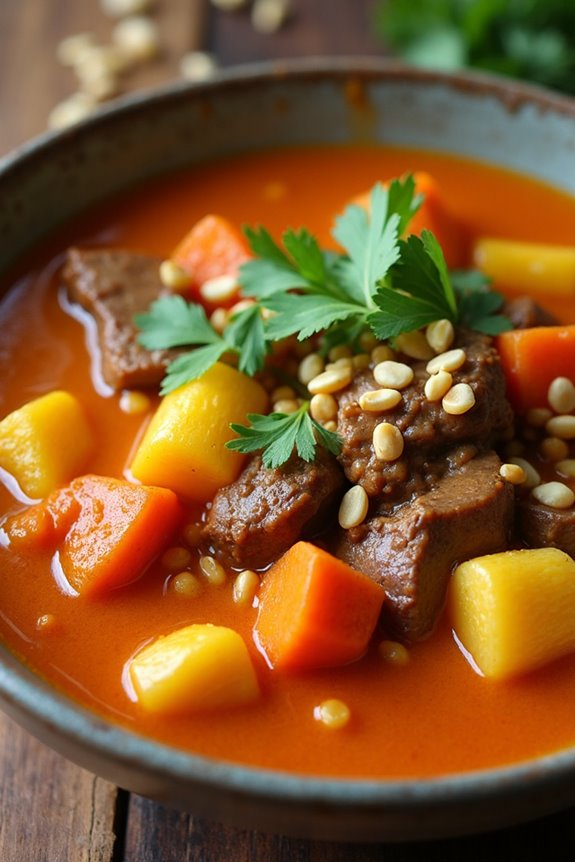 cozy thai red curry stew