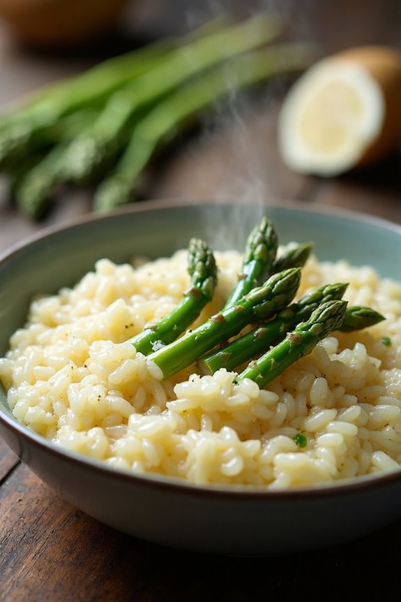 creamy asparagus risotto delight