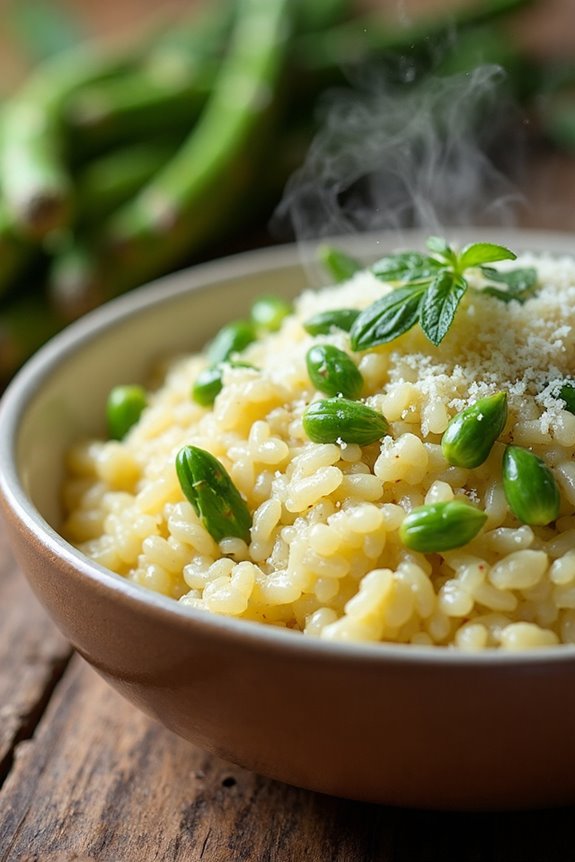creamy asparagus risotto recipe
