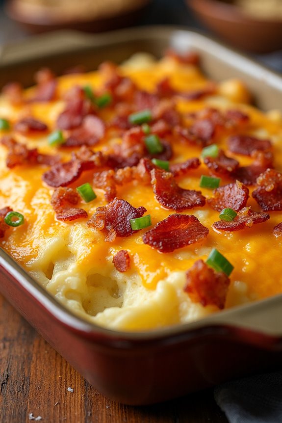 creamy bacon loaded potato casserole
