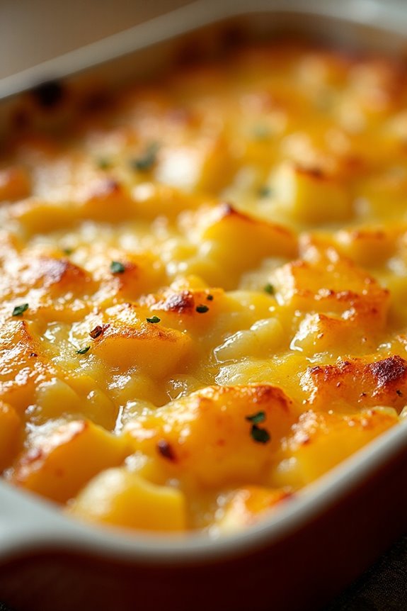 creamy cheesy au gratin