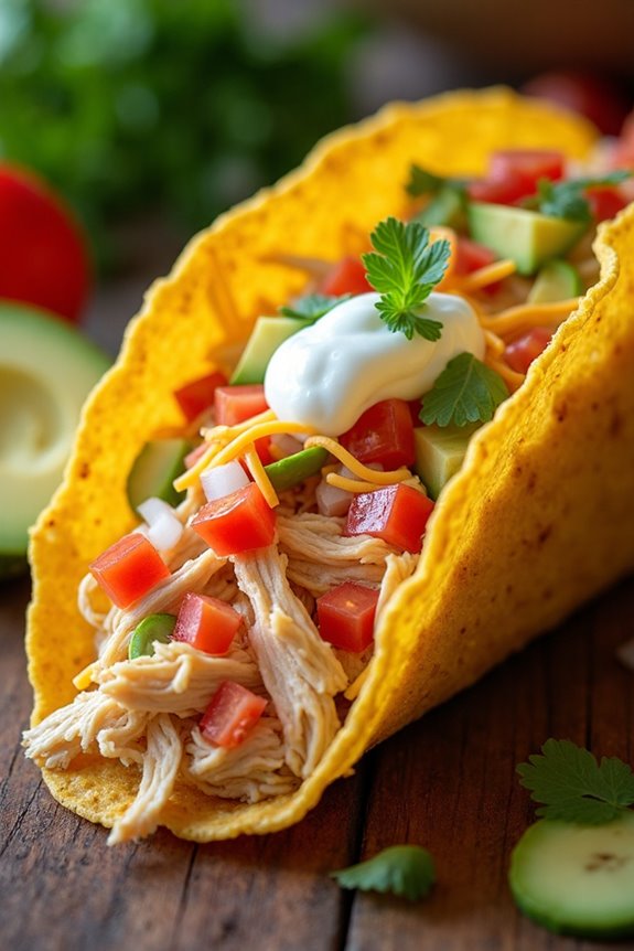 creamy chicken taco delight