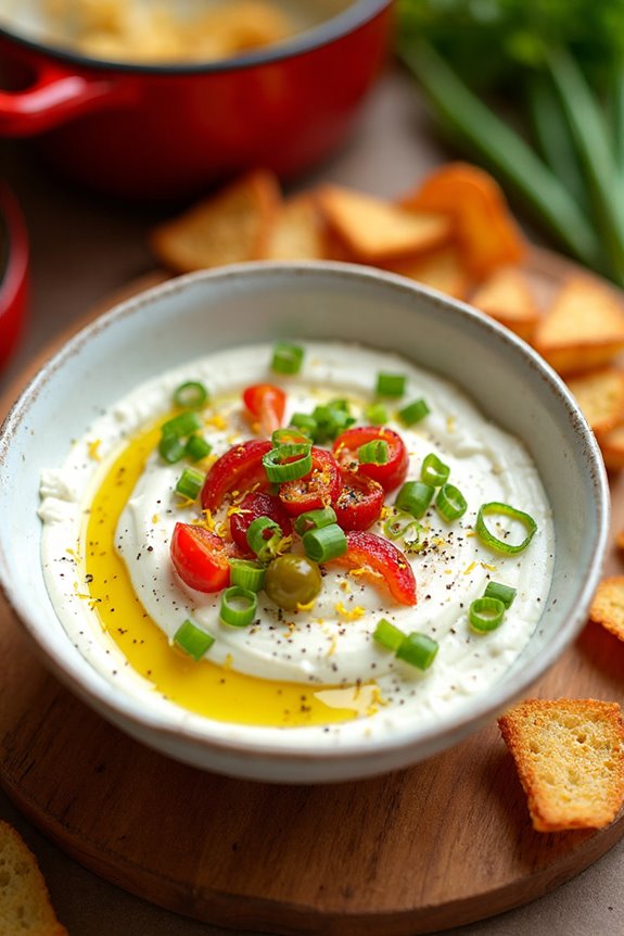 creamy feta pepper dip