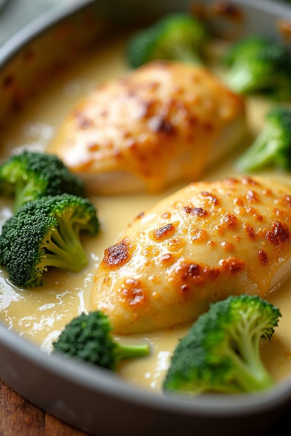 creamy gruyere chicken divan