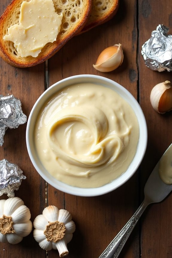 creamy roasted garlic spread