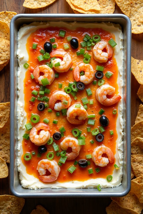 creamy shrimp taco dip