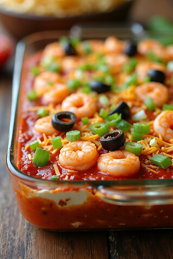 creamy shrimp taco dip
