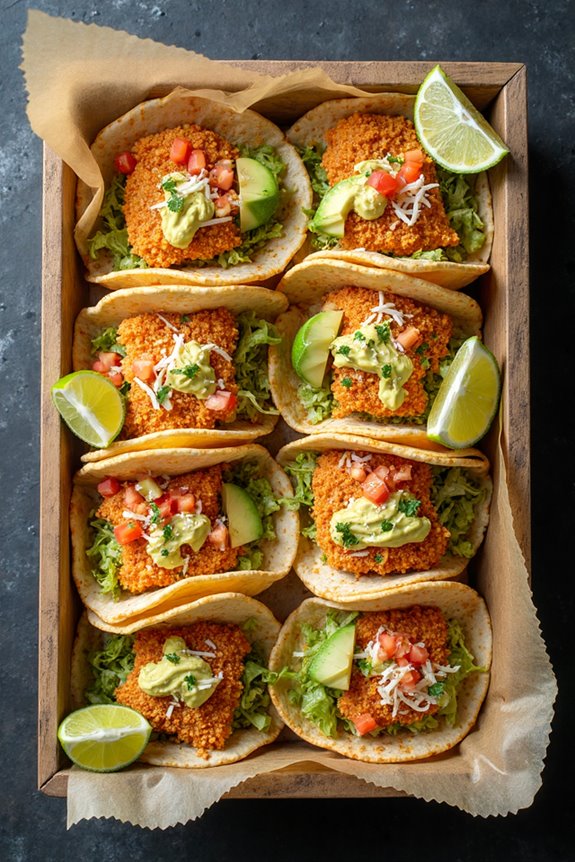 crispy baja style fish tacos