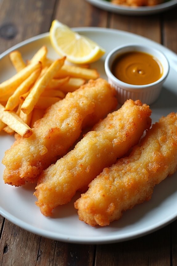 crispy british fish dish