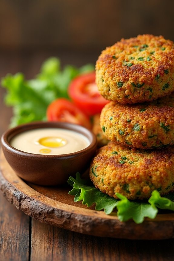 crispy middle eastern falafels