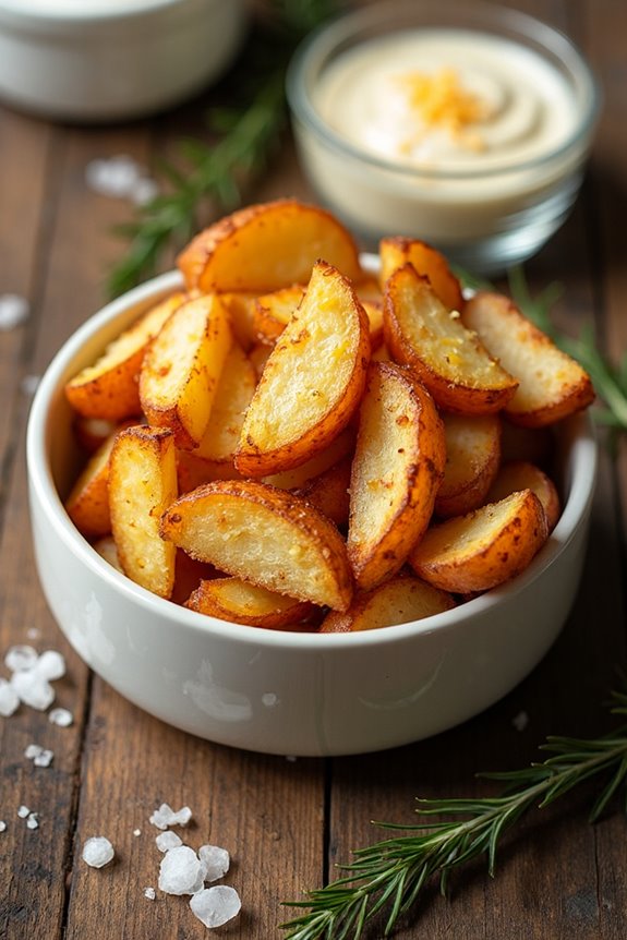 crispy potato wedges recipe