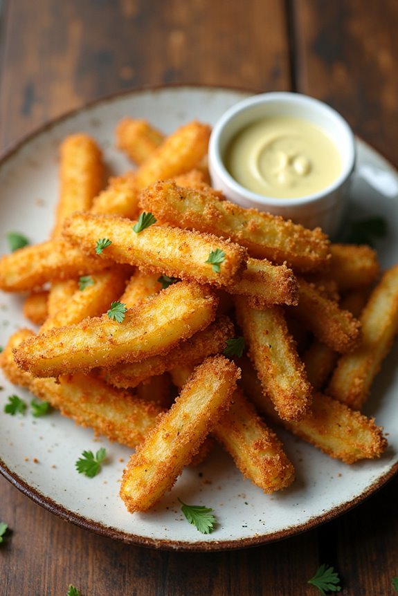 crispy southern fried pickles