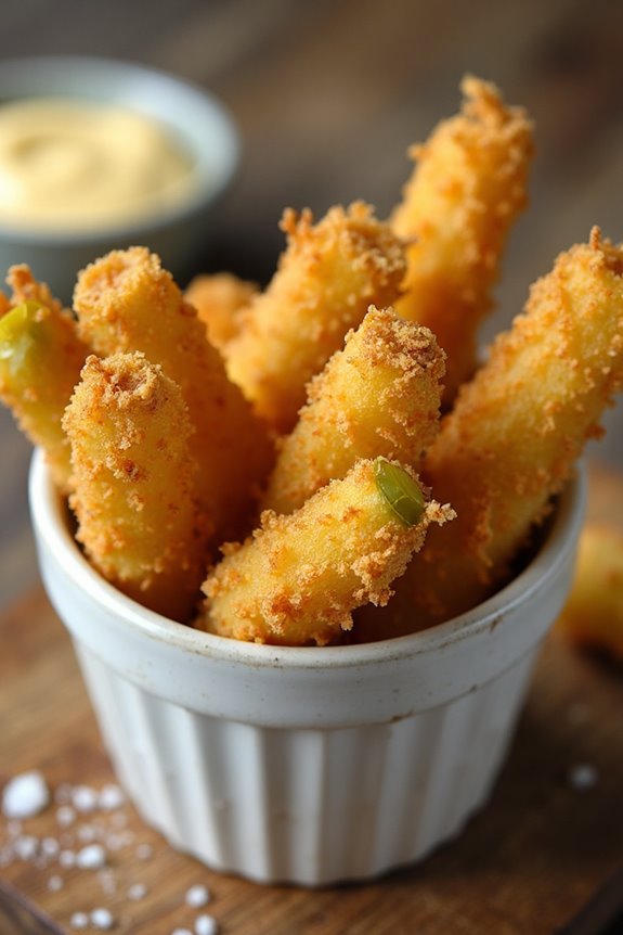 crispy southern pickle fries