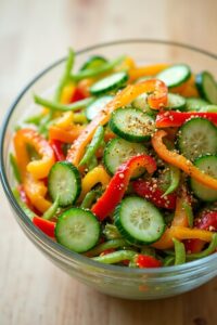 cucumber salad with ginger sesame