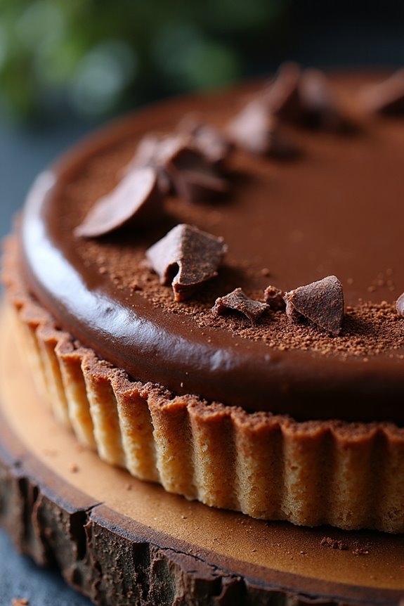decadent chocolate mousse tart