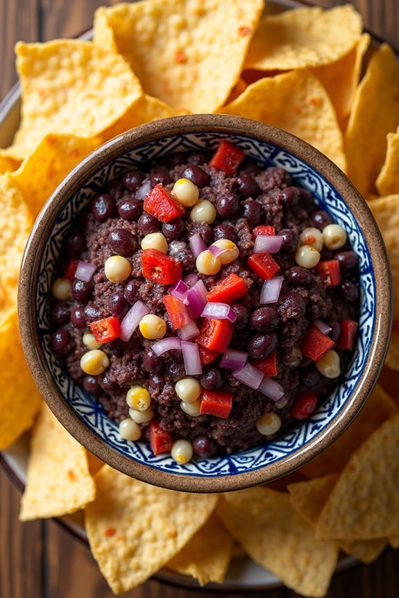 delicious black bean dip