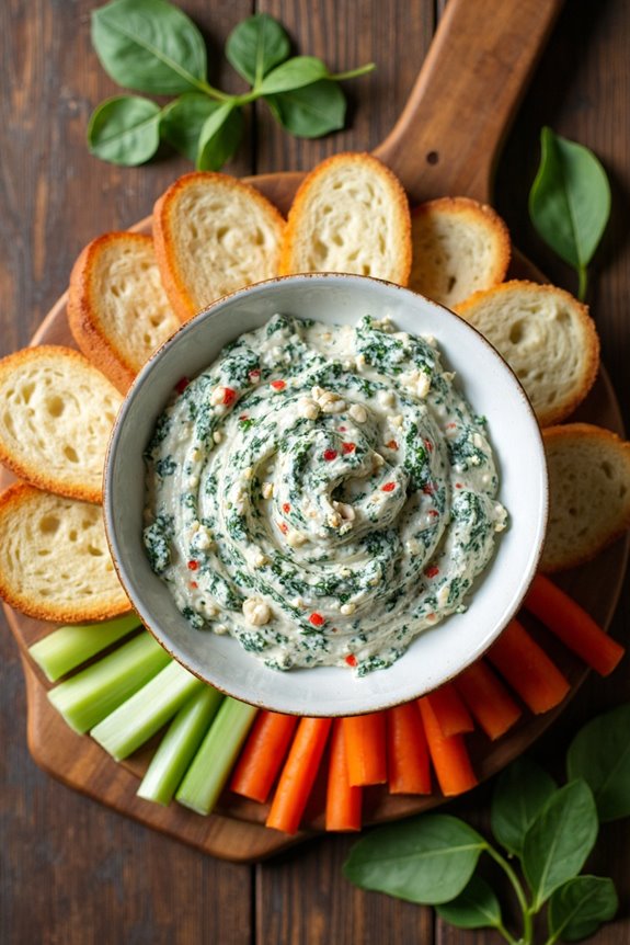 delicious creamy spinach dip