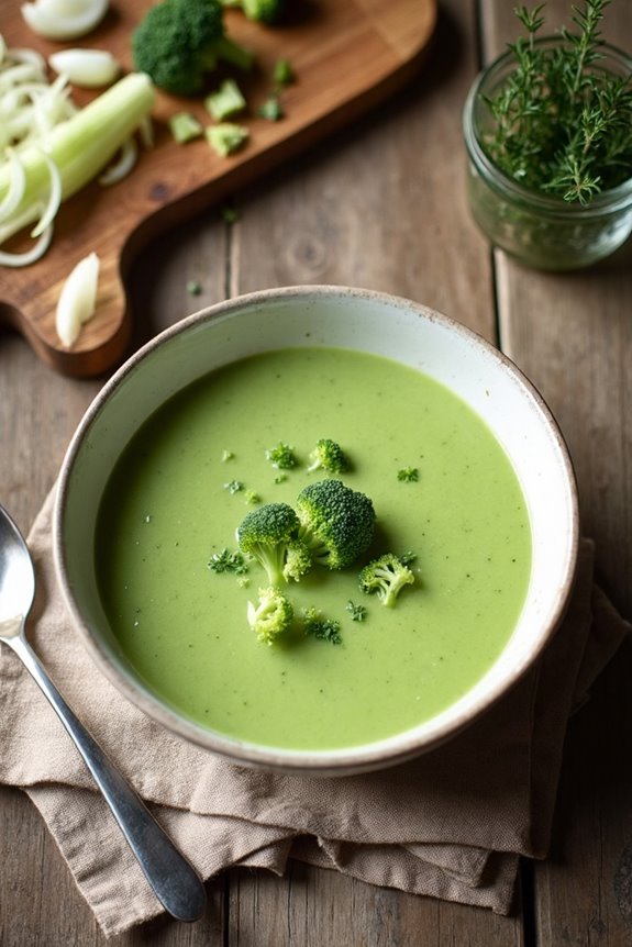 delicious homemade broccoli soup