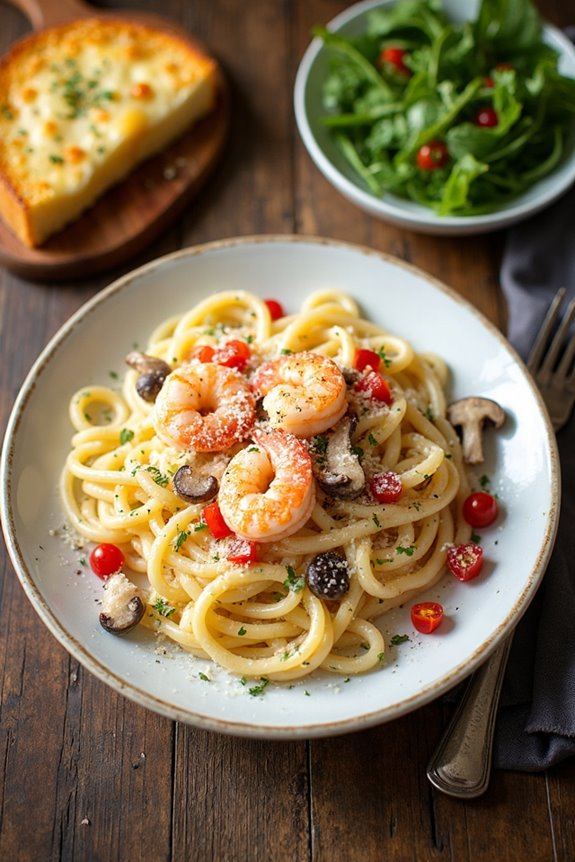 delicious shrimp pasta dish