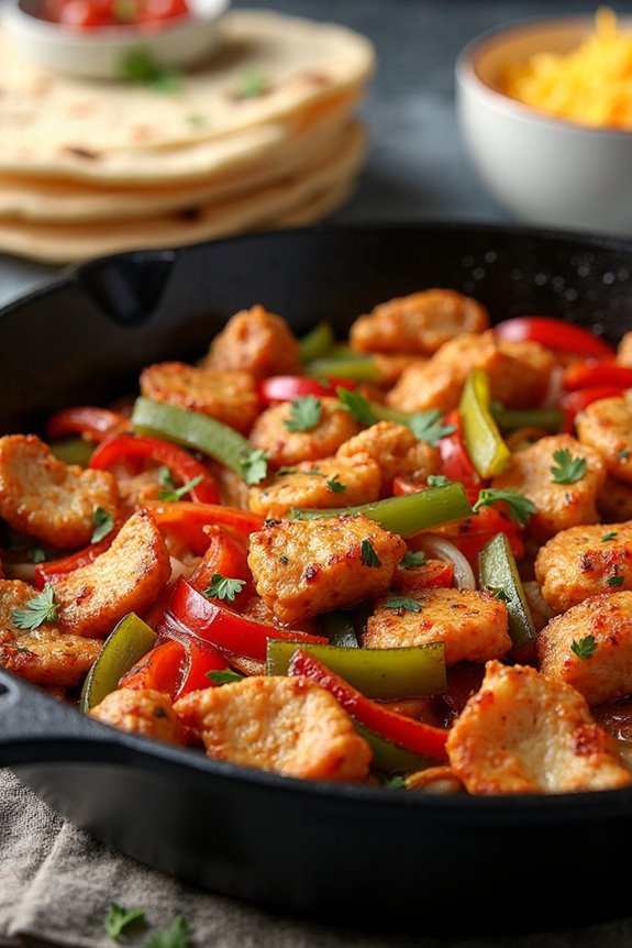 delicious southwest chicken fajitas