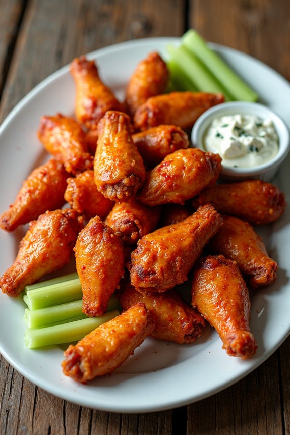 fiery buffalo wings recipe
