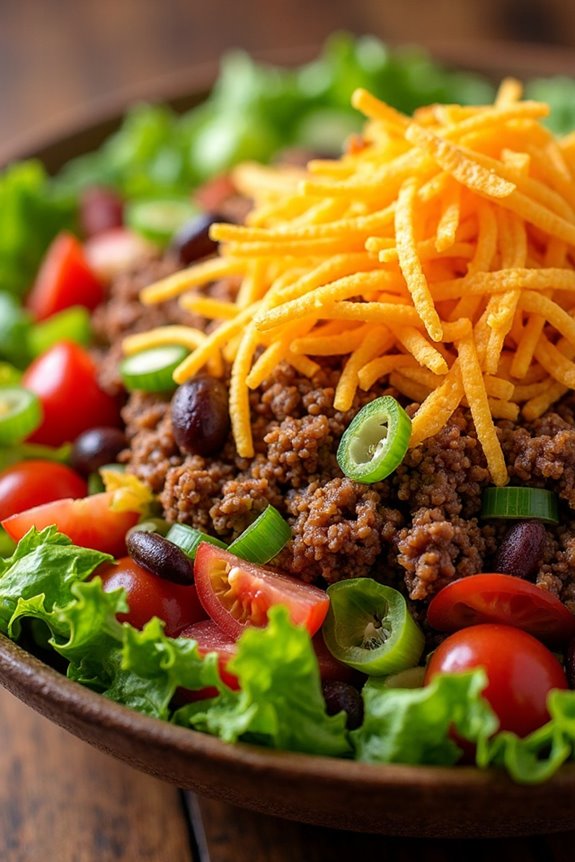 flavorful mexican taco salad
