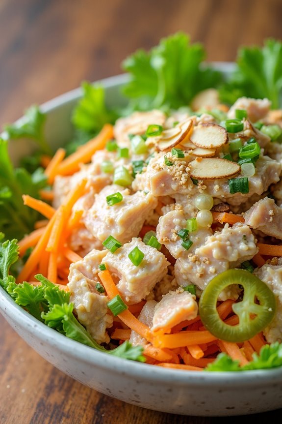 fresh crunchy garden tuna salad