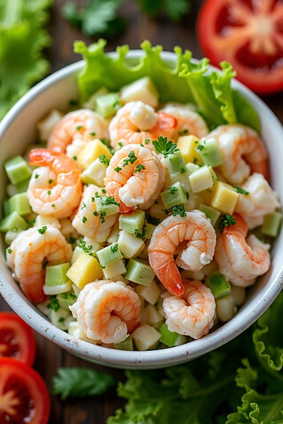 gullah seasoned shrimp salad