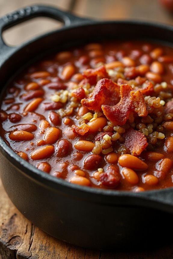 hearty campfire cowboy beans