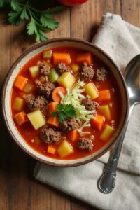 hearty hamburger soup recipe