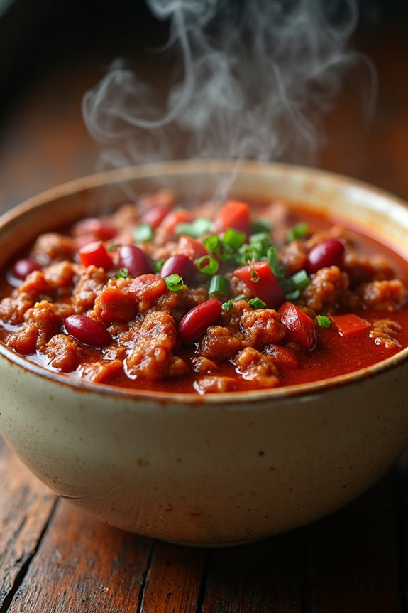 hearty homestyle ground beef chili