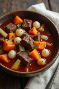 hearty red wine stew