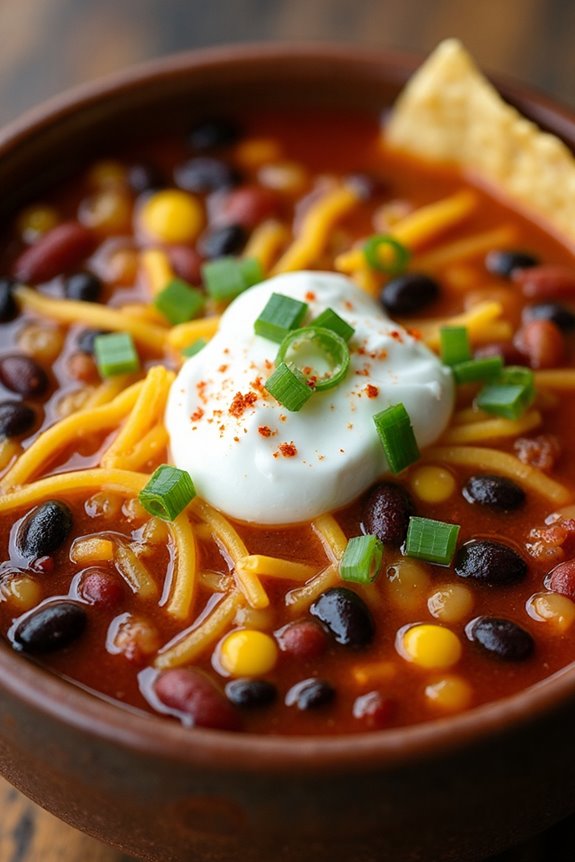 hearty three bean soup