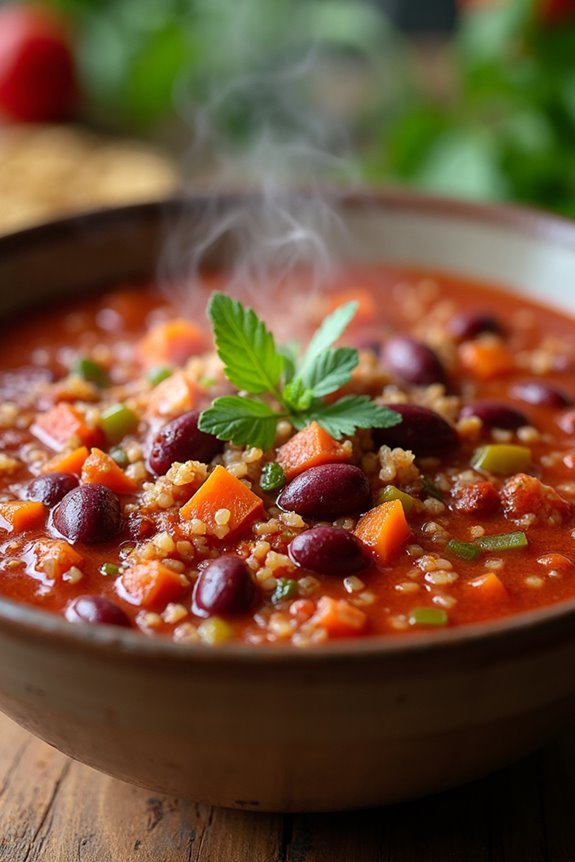 hearty vegetarian chili recipe