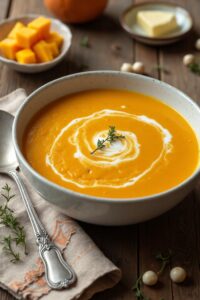 homemade butternut squash soup