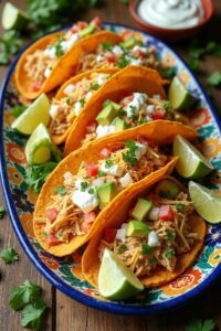 homemade creamy chicken tacos