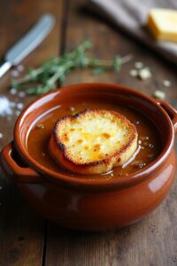 homemade french onion soup