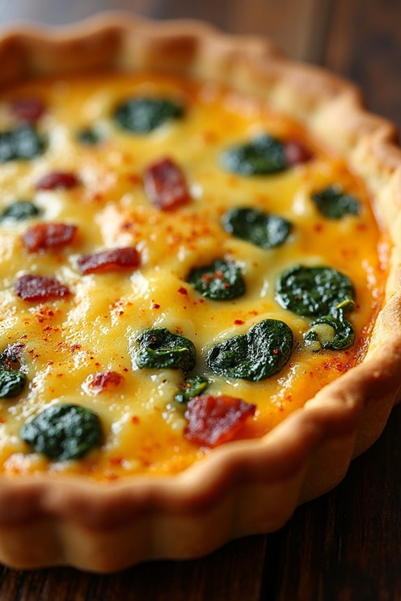 homemade spinach quiche recipe